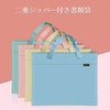 Carrying Bag, A4, Students, File Bag, 2 Layers, Large Capacity,