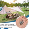 Pack of 60 Wire Rope Clamps, Bow Shape for Steel
