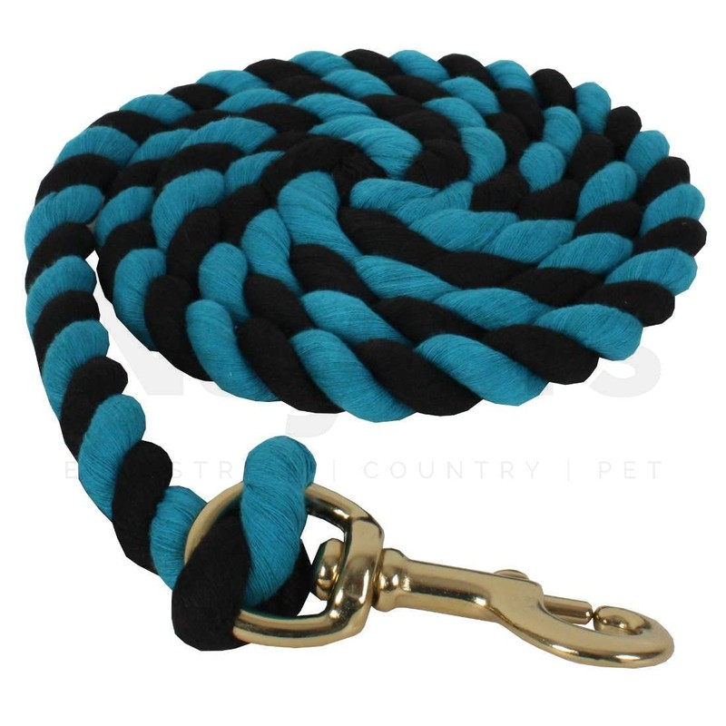 HEADCOLLAR LEAD ROPE WITH TRIGGER CLIP HORSE EQUESTRIAN RIDING TACK