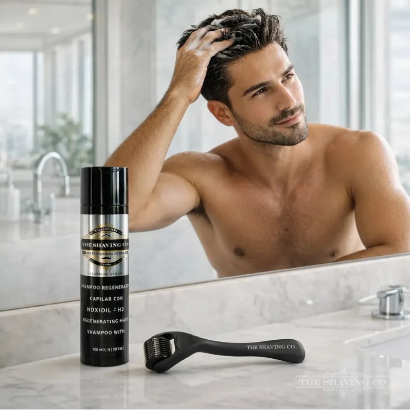 Pack Crecimiento Capilar The Shaving Co. con Shampoo Noxidil y