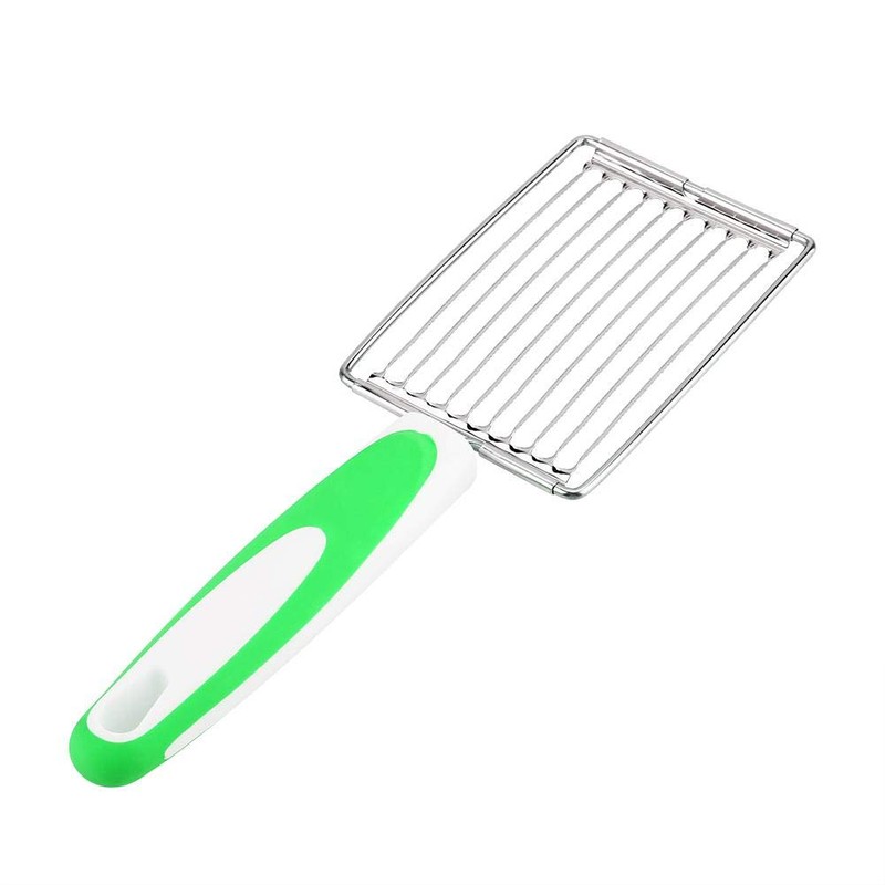 Akozon Luncheon Meat Cutter Stainless Steel Ham Fruit Tomato Slicer