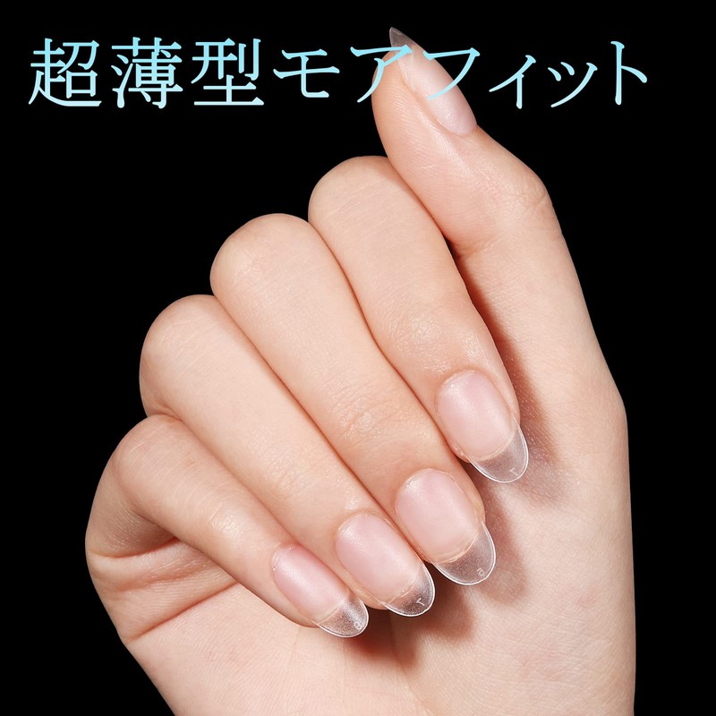 TOMICCA Pre-Sanded Nail Tips, Short, Full Coverage, Plain Tips, Clear