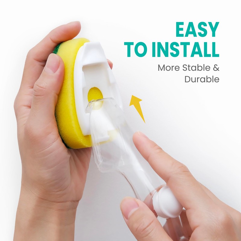 Dish Wand Refills Sponge Heads,Non Scratch Dishwand Refill Heavy Duty