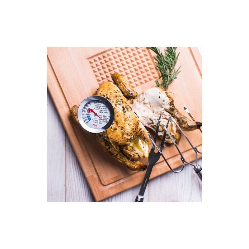 Tala Stainless Steel Dual Meat Probe and Oven Thermometer, Clear