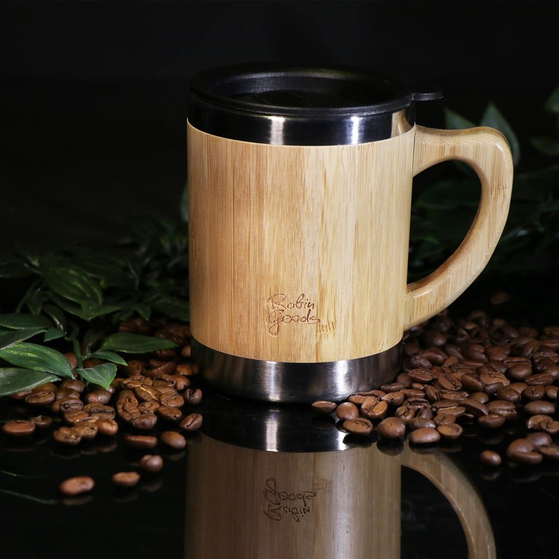 Robin Goods® Drinking Cup, Double-Walled 300 ml, Made of Stainless