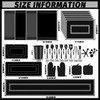 Purpeak 37 Pcs Black Kitchen Decor and Accessories Set Include