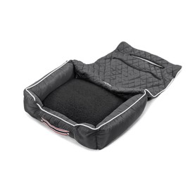 PetBed2GO, Corvette C4, Black Pet Bed Cushion & Car Seat Cover, 26x20x6, 3.5 lbs