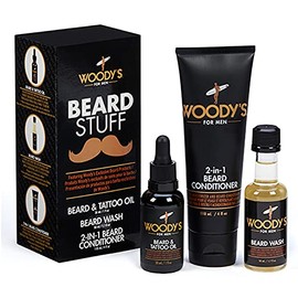 Woodyââ‚¬TMs Beard Stuff Kit ââ‚¬" Includes Beard Wash, Conditioner, and Oil