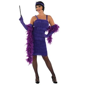 Fun Shack Purple 1920s Flapper Dress, 1920s Dresses for Women, 1920s Fancy Dress Women, 20s Style Dresses 3X-Large