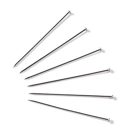 Prym Straight Pins 8 EF Silver col 0.60x34 mm, One Size