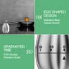 Rseuphiee Egg Timer, Kitchen Timer Egg Made of Stainless Steel,
