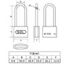 SOL Cylinder Lock Vine Length 35 mm (Pack) 2500bp35l