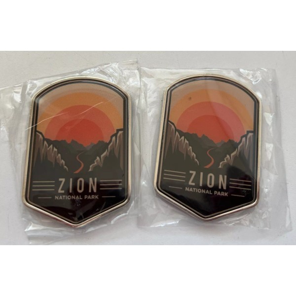 Zion National Park Magnets Sunset Travel 2 Piece Fridge Magnet