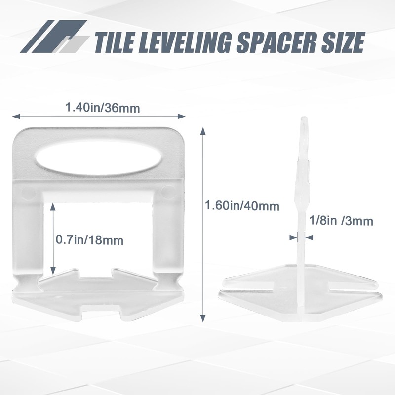 Storystore Tile Leveling Clips Tiles Leveler Spacers - Lippage Free