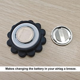 PIAOLGYI Removal & Assembly Tool for Airtag,Airtag Opener Battery Removal Tool Accessories Compatible with Airtag(Black)