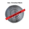 AVA Collections Large Cotton Round Mandala Beach Blanket Throw Tapestry