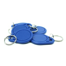 NFC Tag Pendant, 40 x 32 mm, NXP NFC Chip, 540 Bytes, Blue, Ideal for Device/Profile Control (WLAN, Bluetooth, Apps), Compatible with All NFC Smartphones and Tablets, Pack of 5