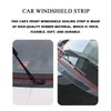 PVOTAWP 1.7M/ 5.6Ft Windshield Cowl Rubber Seal Strip, H-Shape Black