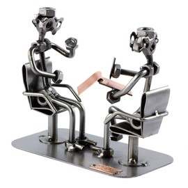 Steelman24 I Nuts and bolts sculpture Psychiatrist With Personal Engraving I Handmade ornaments I I Metal figurine