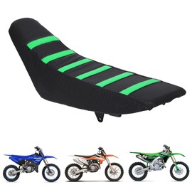 AnXin Universal Motorcycle Gripper Seat Cover Rubber Soft Skin Covers Fit for Most of Dirt Bike Such as SX CRF KXF RM YZ YZF KLX 125 250 150 200 250 350 450 Dirt Pit Bike Off Road Green