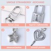 Lock Keychain with Key Star Bag Charms for Handbags Tote