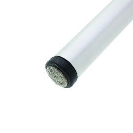 Lifeswonderful 16 x Round Tube Inserts with Felt Protection Underlay - Various Sizes - End Caps Stopper Plugs for Furniture, Tables & Chairs (22 mm)