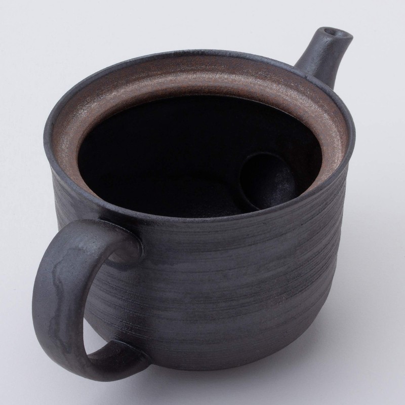 Hasami ware black Thousand stage SS pot F24 – 73461 