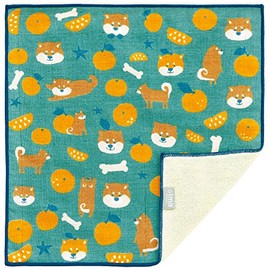 Prairie Dog Hand Towel, Green, Width 9.4 inches (24 cm) + ima Mikan and Shiba Inu TIO-554