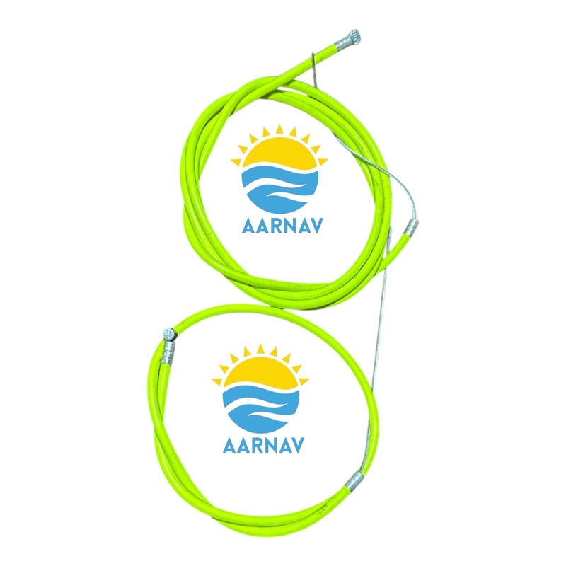 Cycle Brake, Bike Bicycle Green Cable Set Inner & Outer