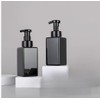 Liquid Soap Dispenser Set, Black Plastic, 443 ml, 2-Pack