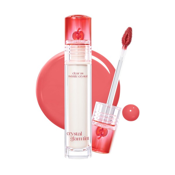 CLIO CRYSTAL GLAM TINT (019 BABY APPLE), Glossy Finish, Lightweight,