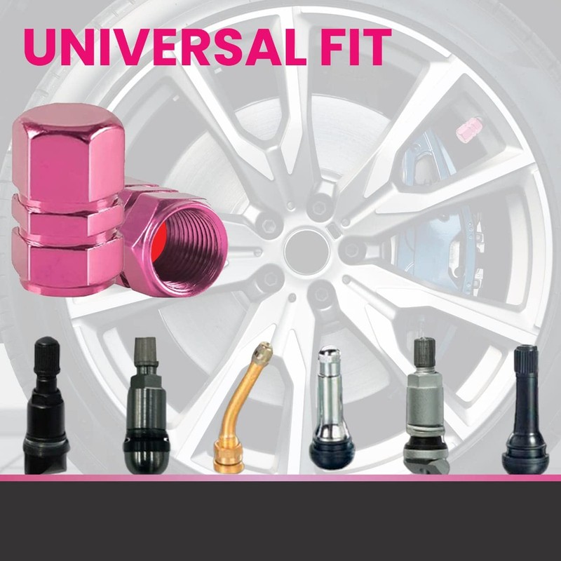 Performore 8 pcs Tire Valve Caps Heavy-Duty Stem Covers Universal