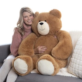Vermont Teddy Bear Giant Teddy Bear – 4 FT, 48" Large Plush Toy, Giant Stuffed Animal, Soft Brown Bear Gift for Girlfriend, Wife, Anniversary or Birthday – Crafted in The USA