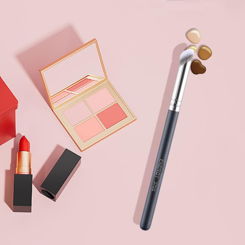 ENERGY Concealer Brush,Angled Under Eye Makeup Small Foundation Precision Face