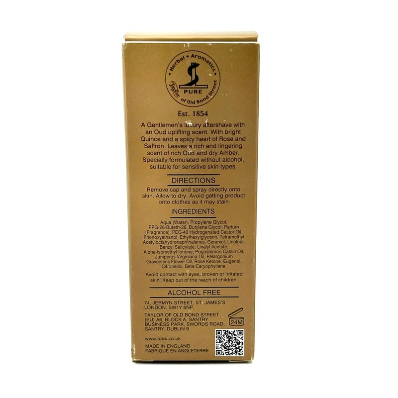Taylor of Old Bond Street Oud Aftershave Lotion 50ml