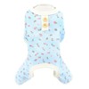 SMALLLEE_LUCKY_STORE Small Dog Clothes Cute Floral Waffle Knit Puppy Pajamas