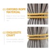 FOMIYES Curtain Tiebacks 6pcs Modern Decorative Rope Window Curtain Holdbacks
