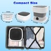 Portable Washing Machine, 15L Foldable Mini Washer & Spin Dryer,