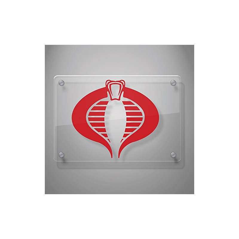 Yoonek Graphics Cobra Command Decal Sticker for Car Window, Laptop,