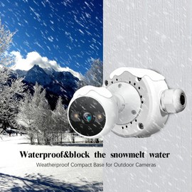 (New Upgrade) Security Camera Junction Box,Universal IP Camera Mount,Security Camera Bracket Outdoor,Metal Aluminum Waterproof Security Camera Mount,Blink Camera Mount New Upgrade (Eight)