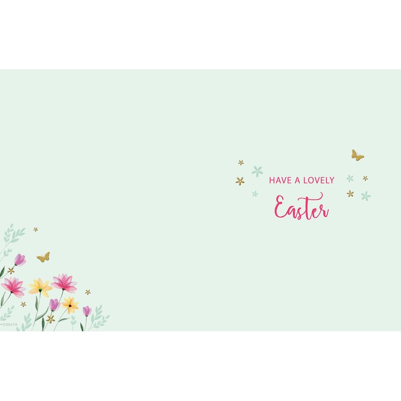 Easter Card, Happy Easter to a Special Daughter Floral -