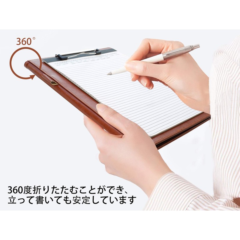 Clipboard Folder Leather Conference Pad Desk Pad Signature Folder A4