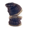 simPLEISURE qa100102a Knit Hat, Neck Warmer, 2-Piece Set, Boa Included,