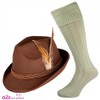Deluxe Bavarian Oktoberfest Hat & Socks