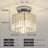 Modern Crystal Ceiling Light, E27 Mini Crystal Ceiling Light, Silver