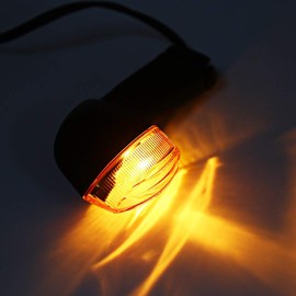 Akozon 12V Motorcycle Turn Signal Light Indicator Lamp Replacement for YZF R1 R6 FZ1 FZ6(White)