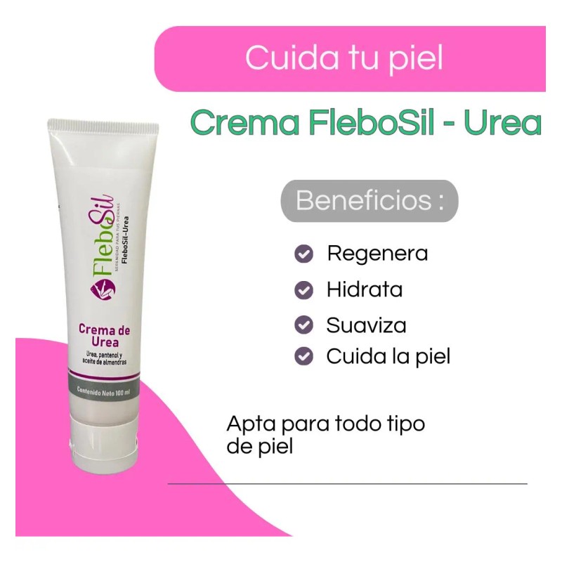Flebosil - Urea, Crema De Urea Al 20%, Resequedad Extrema