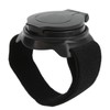 Bicycle Mirror Nylon Wrist Arm Strap Convex Design Black 5cm