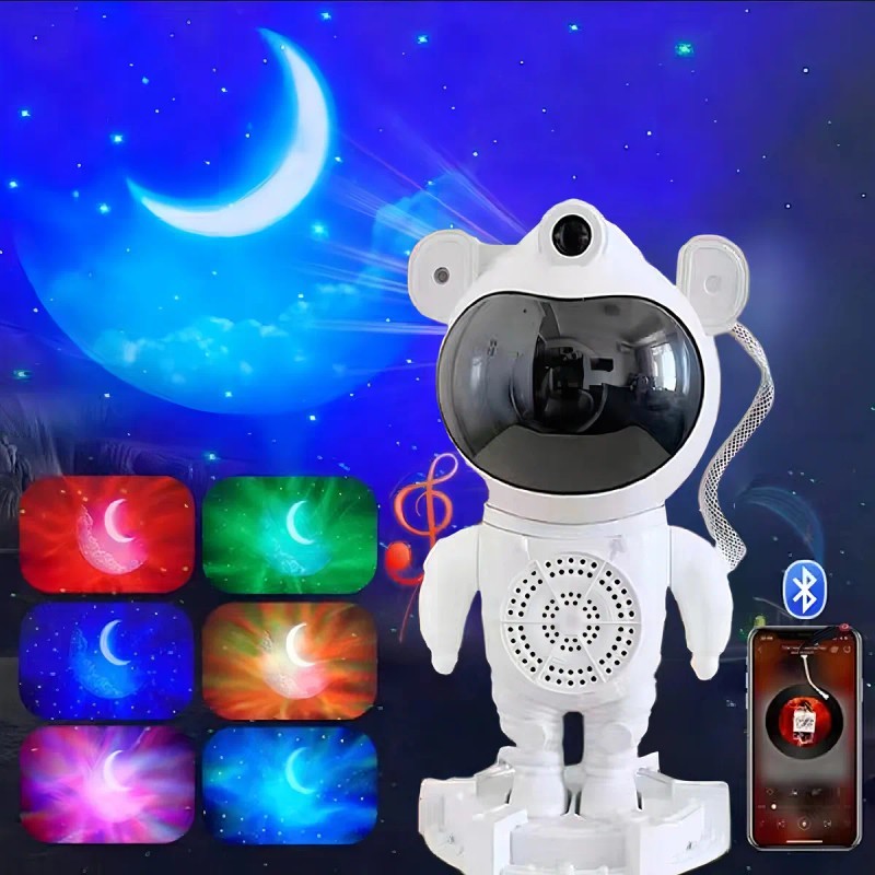 Proyector Estrellas CM-TOP Astronauta Luz LED Bluetooth USB 12cm