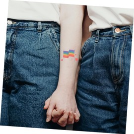 WHAMVOX Rainbow Pride Stickers 8 Sheets Gay Pride Transfer Decals Random Style